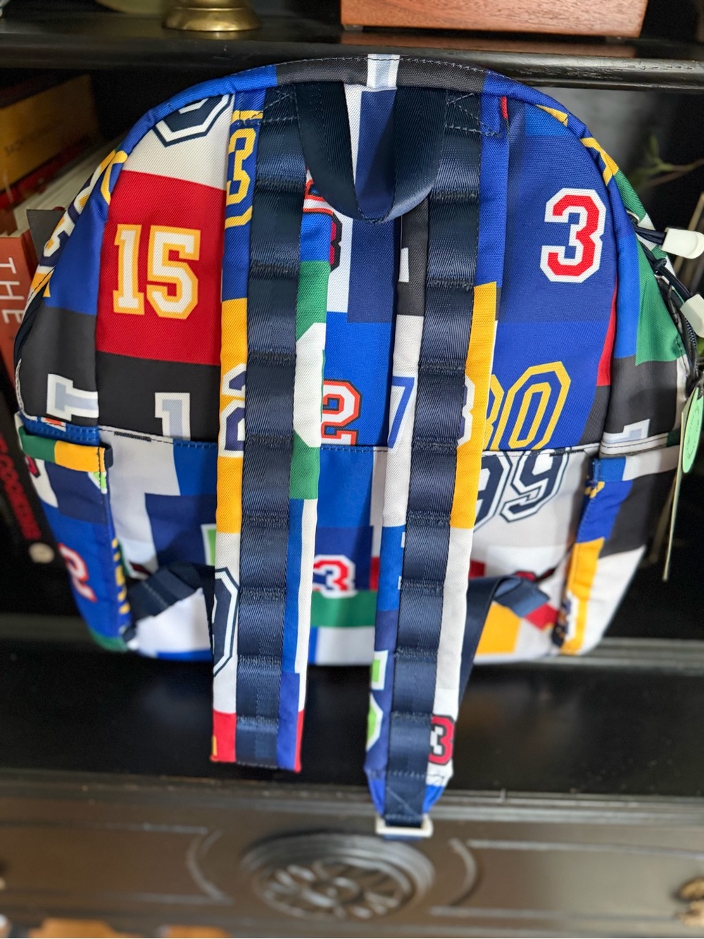 STATE Multicolor Numbers Patchwork Backpack - Picture 2 of 4